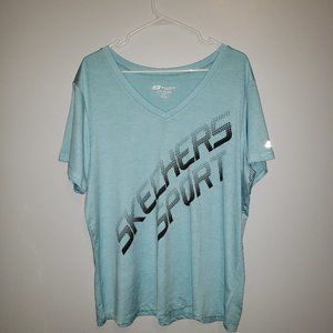 Skechers Sport light blue athletic top